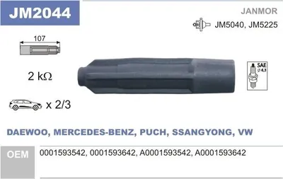 Obrázok produktu pre JANMOR JM2044 Zapaľovacia cievka