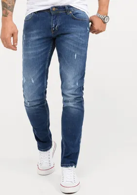 Produktbild von Rock Creek Herren Jeans Slim Fit Blau RC-2342-K