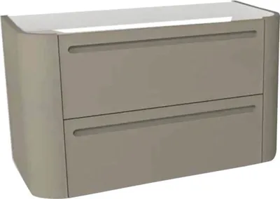 Produktbild von Devo Waschtischunterschrank für Waschtischplatte Gloria 2.0 BxHxT 86 x 50 x 42 cm stone grey supermatt glatt