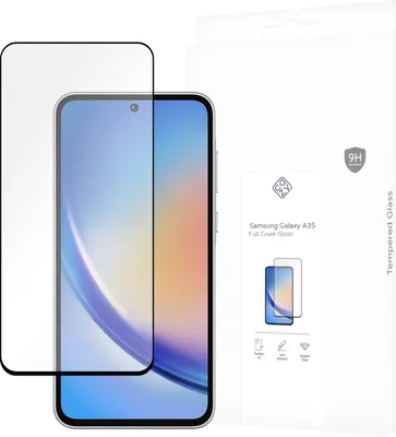 Produktbild von Schutzfolie Samsung Galaxy A35 - Panzerglas - Cazy - Schwarz