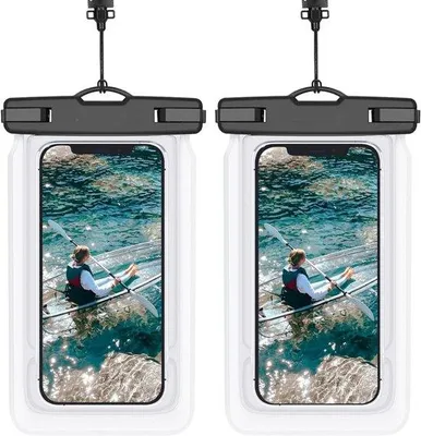 Produktbild von Famanu Schwimmende Wasserdichte Telefonhülle - Unterwasser Tasche für Schwimmen, Tauchen, Bootfahren, Strand
