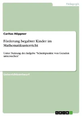 Produktbild von Förderung begabter Kinder im Mathematikunterricht
