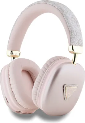 Obrázok produktu pre Slúchadlá do uší Guess s trojuholníkovým logom - ružové
