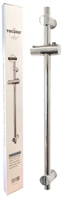 Duschstange 115 cm, verchromt, mit verstellbaren Wandhalterungen