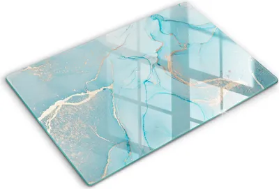 Produktbild von Abdeckung Glas - Küchenabdeckung - 80x52 cm - Abdeckplatte -Steinabstraktion