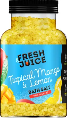 Obrázek produktu pro FRESH JUICE Tropické mango-citronové koupelové soli 700 g