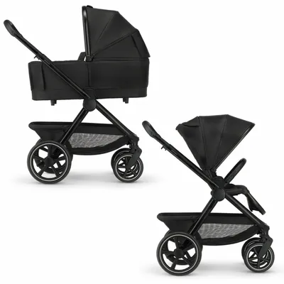 Productafbeelding van Deryan Naya 2-in-1 kinderwagen – Opvouwbaar – Met regenbescherming – Zwart