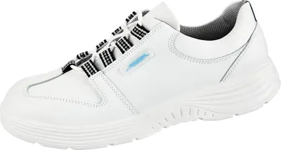 A white Abeba occupational shoe is shown against a white background.
