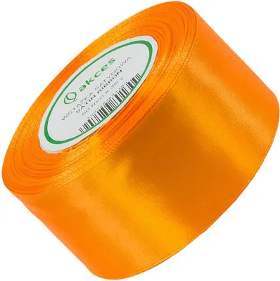 Produktbild von Satinband neon orange 50mm - 32mb