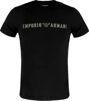 Immagine prodotto di T-shirt uomo EMPORIO ARMANI maglia mezza manica girocollo cotone elasticizzato con logo stampato articolo EM000375 AF10772, M, Cotone 95%,Spandex 5%