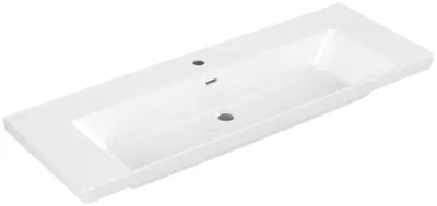 Immagine prodotto di Villeroy & Boch Subway 3.0 lavabo à poser, 1 trou pour robinet, avec trop-plein, non rectifié, 1300x475mm, 4A70D501, 4A70D501