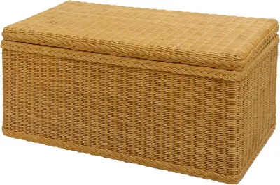 Zdjęcie produktu dla KRINES HOME Kufer / skrzynia na pranie wykonana z rattanu (miodowy, mały)