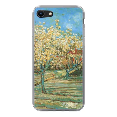 Produktbild von MuchoWow® Handyhülle Schutzhülle Hülle für iPhone SE 2022 Blühender Obstgarten - Vincent van Gogh Silikon Softcase Handy Hülle - Schutzhülle