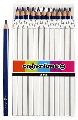 Obrázek produktu pro Trojhranné barevné tužky Jumbo - tmavě modré, 12 ks.