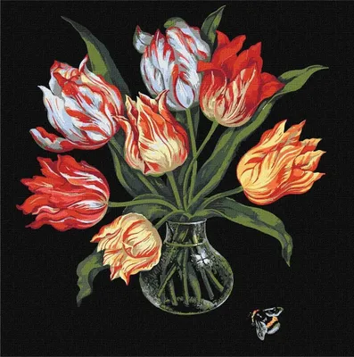 Immagine prodotto di Pittura per numeri - Tulipani eleganti 40x40