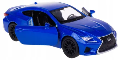 Obrázek produktu pro Welly Lexus RC F, modrá, kovový model v krabičce, měřítko 1:34, číslo produktu 44050