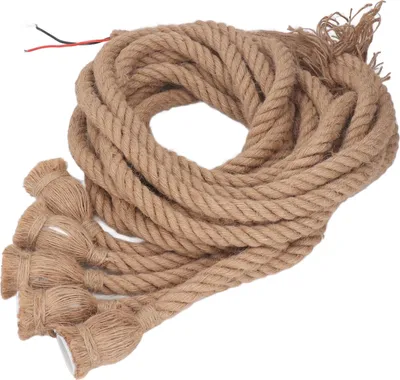 Obrázok produktu pre 6.5 stôp 5 hlavy Vintage konope lano prívesok svetelný kábel E27 E26 lampa základňa konope lano kábel pre bary kaviarne reštaurácie domovy 100?240V