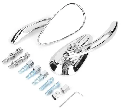 Obrázek produktu pro Univerzální motocyklové zrcátka - Hliník - 8 mm/10 mm závit - Sada 2 kusy
