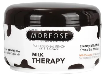 Imagen del producto de Morfose Milk Therapy, crema mascarilla nutritiva para el cabello, 500 ml