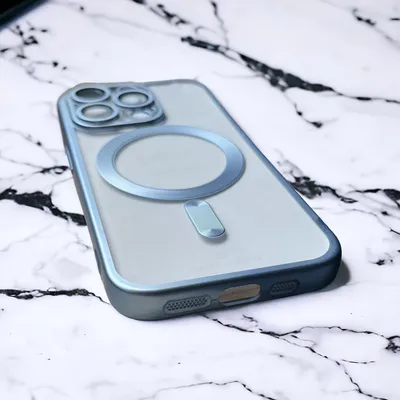 A close-up shot of a phone case on a marble-like surface.