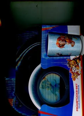 Produktbild von Paw Patrol 3tlg. Melaminset in offener Geschenkverpackung