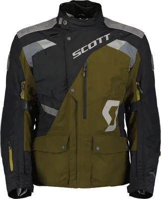Produktbild von Scott Dualraid Dryo Motorrad Textiljacke, olivgrün/schwarz, Short XL