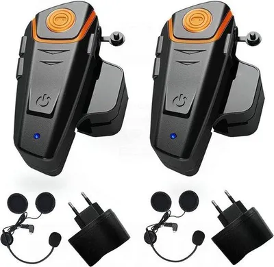 Obrázok produktu pre Bluetooth slúchadlá do motocyklovej prilby, čierne