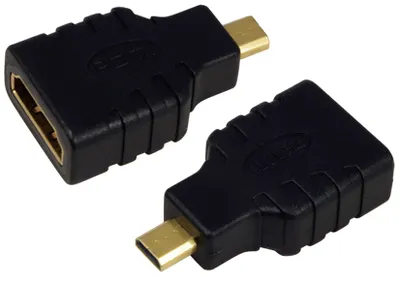Produktbild von LogiLink AH0010, HDMI D, HDMI A, Schwarz