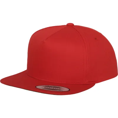 Produktbild von FLEXFIT 6007 | Classic 5 Panel Snapback Cap / Kappe / Mütze / Hut - Farbe: Red - Größe: One Size