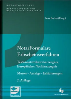 Obrázok produktu pre Notarformulare Erbscheinsverfahren