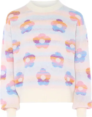 Image de Pull femme Sookie - fleur multicolore, XL/XXL