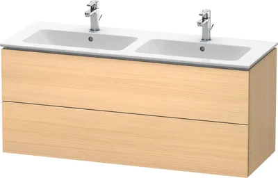 Produktbild von Waschtischunterbau L-CUBE 1290x481x555mm mediterrane eiche mediterrane eiche