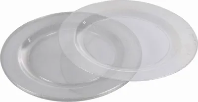 Image de Set de 6 assiettes argent paillete