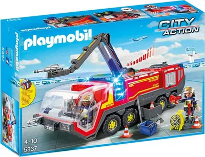 Immagine prodotto di PLAYMOBIL 5337 Autopompa aeroportuale City Action con luci e suoni