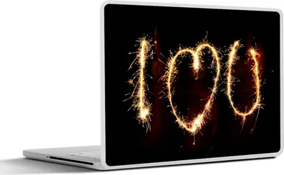 Produktbild von MuchoWow® Laptop Aufkleber Sticker Cover Ich liebe dich mit Sternen geschrieben 30x21 cm - Sticker für Laptop - Selbstklebend