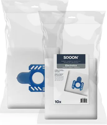 Productafbeelding van SQOON® Stofzuigerzakken  Geschikt voor Electrolux GR.5 / Ingenio / Xio / Smart / Vamyprino Series - E51 - Synthetisch - 10 Stuks