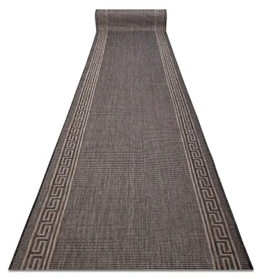 Produktbild von Läufer SISAL SION 20446 Rahmen, griechischer Schlüssel flach gewebt natural dunkelbeige 120 cm beige 120x380 cm