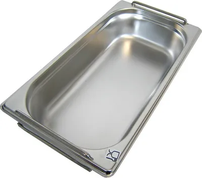 Produktbild von GN 1/3 Gastronormbehälter GN-Behälter Edelstahl 2,5 Liter Tiefe 65mm FALLGRIFF