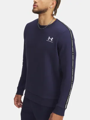 Obrázok produktu pre Under Armour Ua Icon Fleece Crew Taping - midnight navy, Veľkosť:S