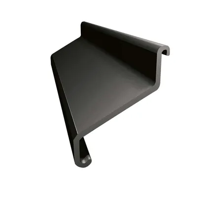 Zdjęcie produktu dla Renoplast Profil okapowy aluminiowy K102, Do posadzki klejonej na tarasy i balkony, Łącznik profili, Grafit