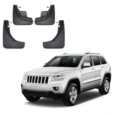 Image de Bavettes Garde-Boue Jeu De 4 Pcs Pour Jeep Grand Cherokee 2011-2016 4pcs, Lavable, Facile é Assembler, Durable, 2 Avant + 2 Arriére