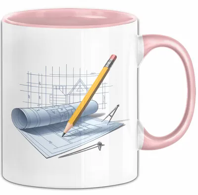 Produktbild von Architekt Tasse Geschenkidee Designprofi Lustiger Spruch Geschenkidee Lustig (Rosa)