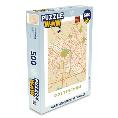 Obrázek produktu pro MuchoWow MuchoWow® Puzzle 500 ks Mapa - Doetinchem - Vintage
