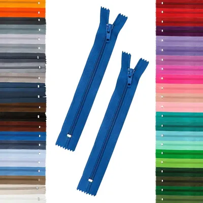 2 Reißverschüsse 5mm spiral tintenblau
