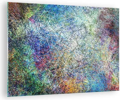 Produktbild von Bilder auf glas - Abstraktion modern - 70x50cm - Glasbilder - Wandbilder - Kunstdruck - zum Aufhängen bereit - Wanddekoration aus Glas - Glas Bilder - Wandbild auf Glas - Einteilig - GAA70x50-3668