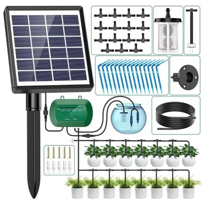 Produktbild von Solar Bewässerungssystem 15M Automatisch mit Timer und Akku