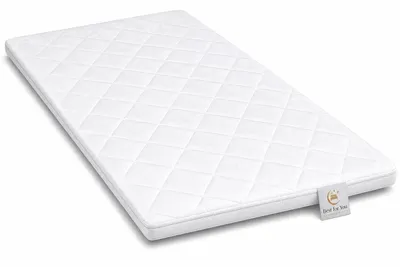 Produktbild von Best For You Topper Visco Viscoelastische Auflage Kern 4 cm. + versteppter Bezug 1 cm mitaus PoliBaumwolle für die Füllung 70x160