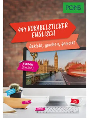 Obrázek produktu pro PONS 444 Vokabelsticker Englisch