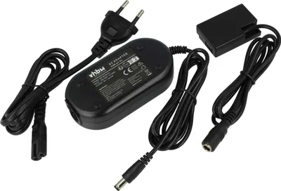 Produktbild von vhbw Netzteil Ersatz für Canon ACK-E18 für Kamera, Digitalkamera + DC Kuppler (Ersatz für DR-E18), 2m