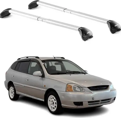 Produktbild von Dachträger Grundtäger für Kia Rio Kombi 2000-2005 100kg Alu Silber 2 tlg ABE